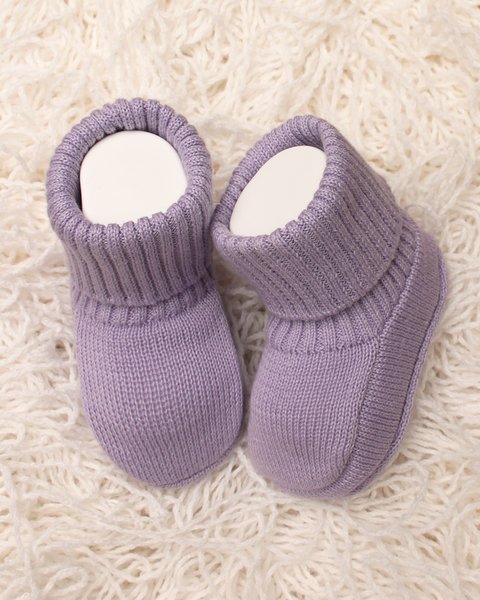 Scarpine neonato in puro cotone bio