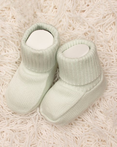 Scarpine neonato in puro cotone bio