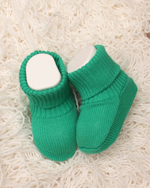 Scarpine neonato in puro cotone bio
