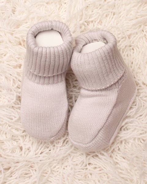 Scarpine neonato in puro cotone bio