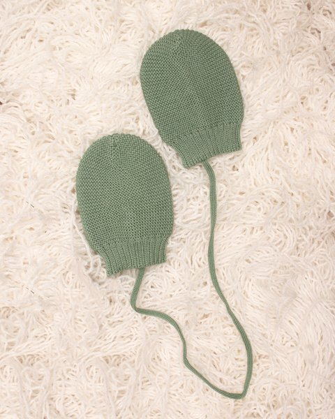 Muffole neonato nascita in pura lana merinos extrafine