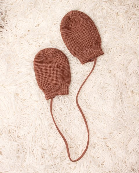 Muffole neonato nascita in pura lana merinos extrafine