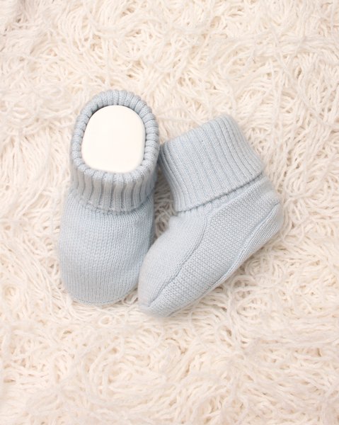 Scarpine neonato in puro cotone bio