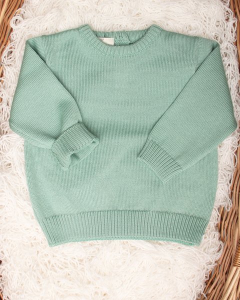 Maglia lana merino per neonati basica