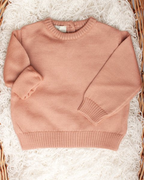 Maglia lana merino per neonati basica