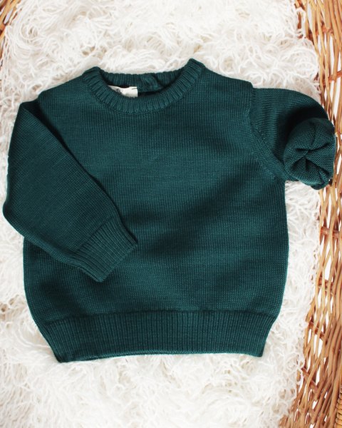 Maglia lana merino per neonati basica