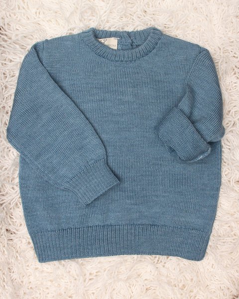 Maglia lana merino per neonati basica