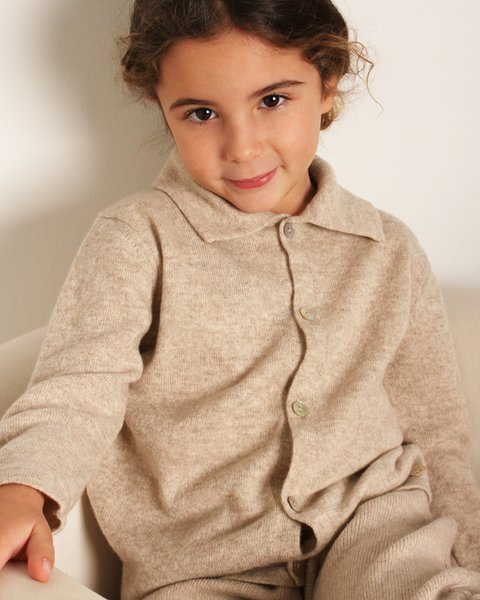 Giacca in maglia di puro cashmere bimbi