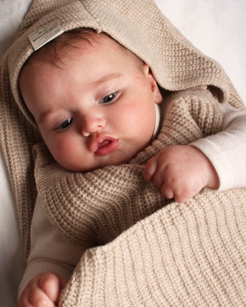 Sacco nanna in maglia in pura lana merino ultrafine