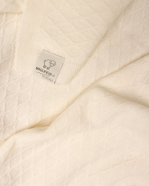 Copertina culla losanghe puro cashmere 75*80cm