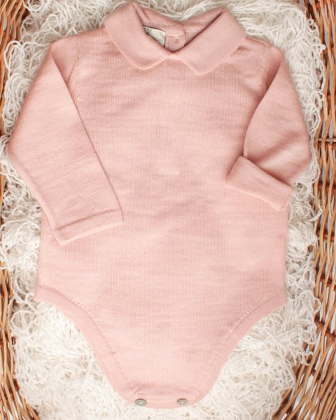 Body neonato pura lana merino