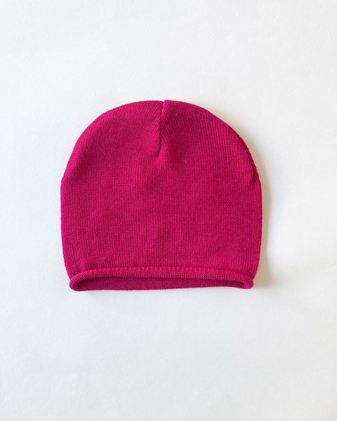 Cappellino neonato in pura lana merino ricciolino