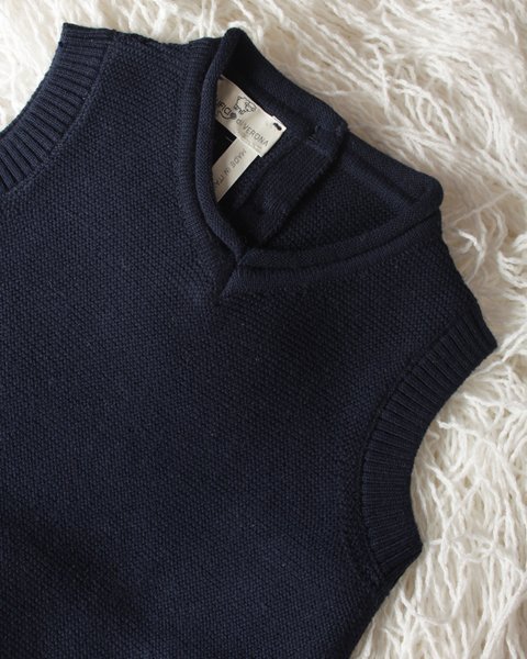 Gilet links in puro cotone bio neonati