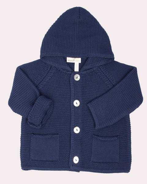 Giacca con cappuccio puro cotone bio