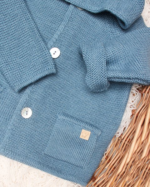 Cappottino orecchie neonati in pura lana merino