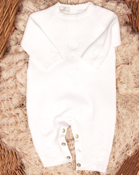 Tutina cuori puro cotone bio