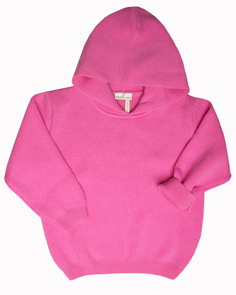 Felpa in maglia ragazzi in pura lana merino ultrafine