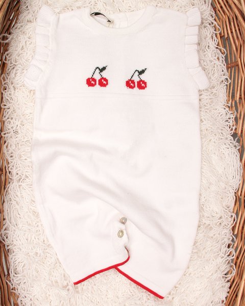 Pagliaccetto cherry in puro cotone bio