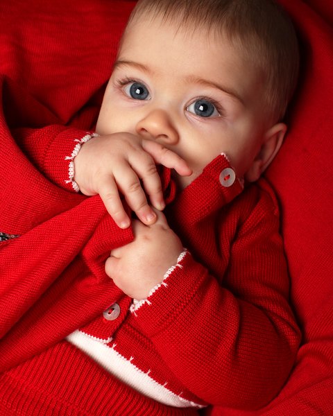 Coprispalle neonata merletti in pura lana merino