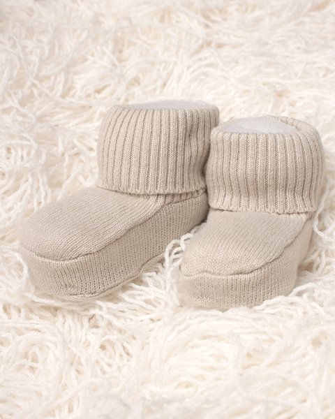 Scarpine neonato in puro cotone bio