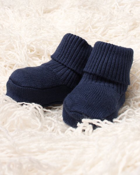 Scarpine neonato in puro cotone bio