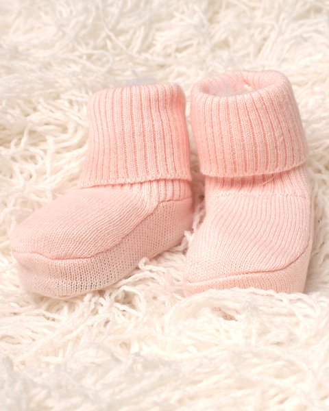 Scarpine neonato in puro cotone bio