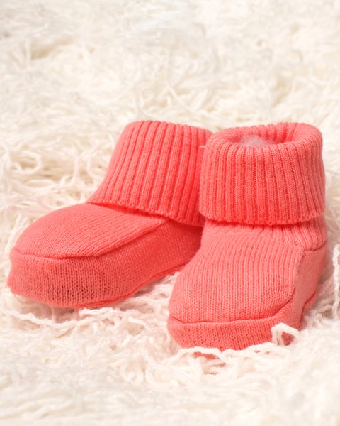 Scarpine neonato in puro cotone bio