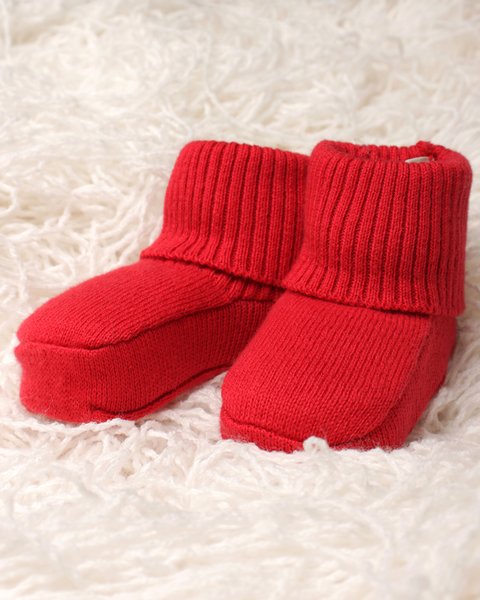 Scarpine neonato in puro cotone bio