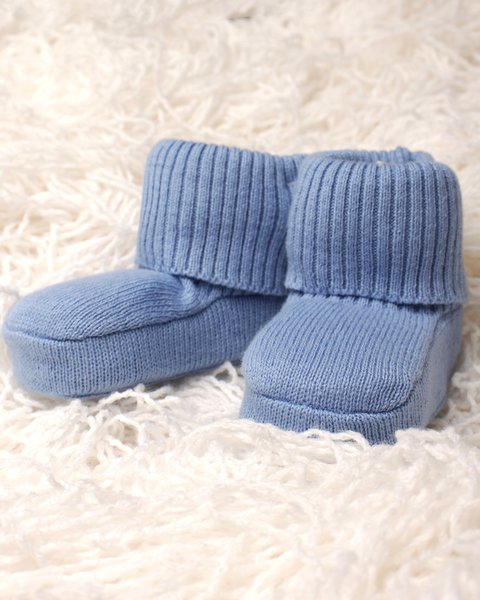 Scarpine neonato in puro cotone bio