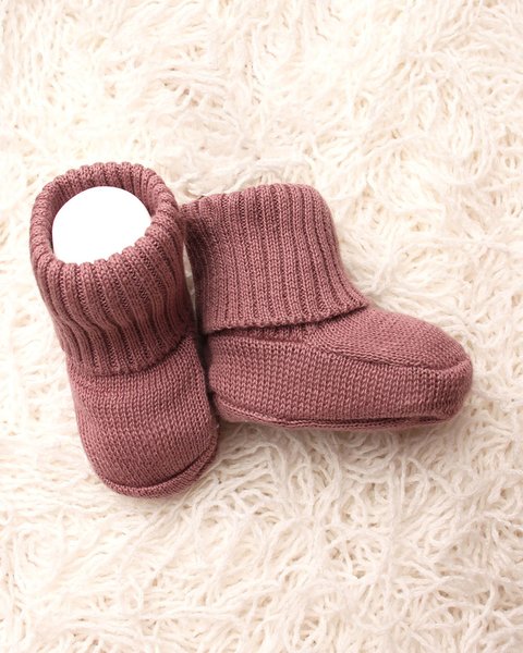 Scarpine neonato in puro cotone bio