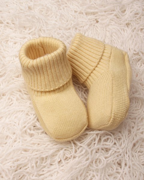 Scarpine neonato in puro cotone bio