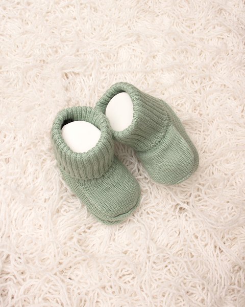 Scarpine neonato in puro cotone bio