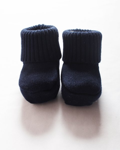 Scarpine neonato in puro cotone bio