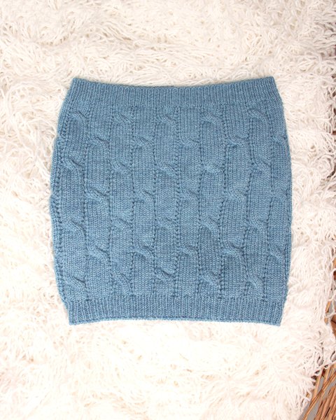 Scaldacollo trecce bimbi in pura lana merino ultrafine