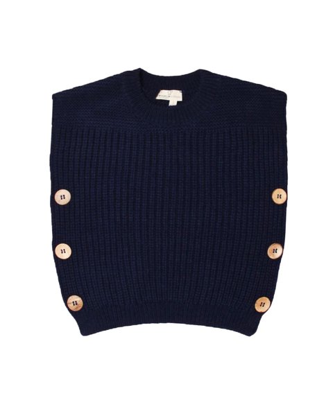 Gilet in maglia  in pura lana merino ultrafine