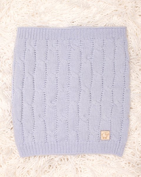 Scaldacollo trecce bimbi in pura lana merino ultrafine