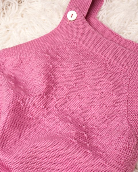 Salopette punzonata in pura lana merinos neonati