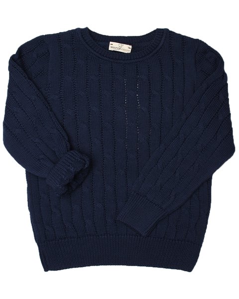 Girocollo trecce in puro cotone bio bimbi