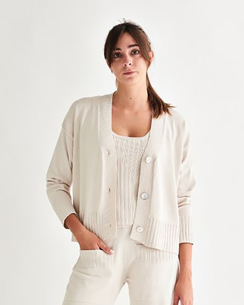 Cardigan corto donna viscosa