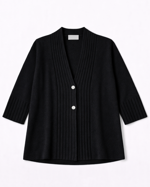 Cardigan over coste cashmere blend donna