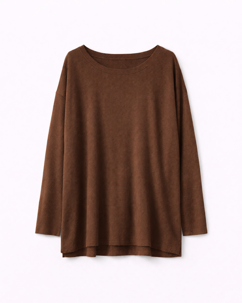 Maglia morbida donna cotone-lino