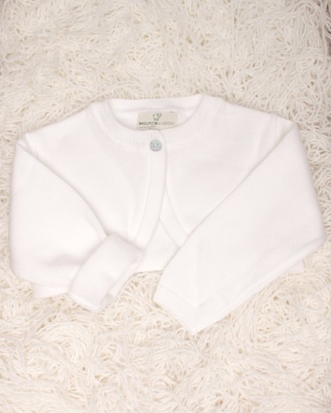 Coprispalle cerimonia puro cotone bio neonate