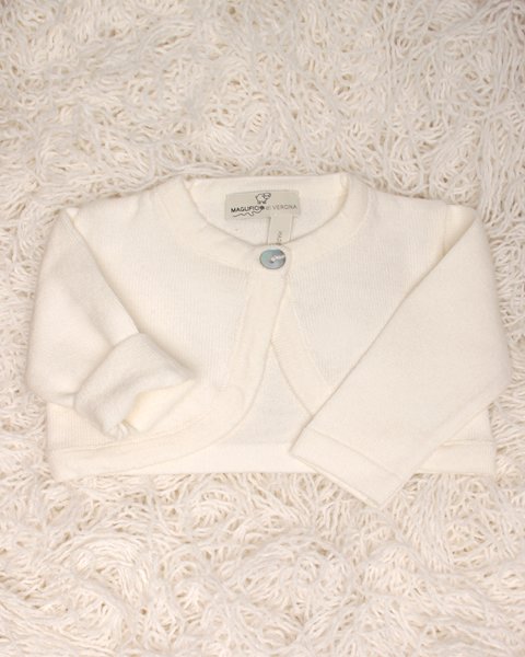 Coprispalle cerimonia puro cotone bio neonate