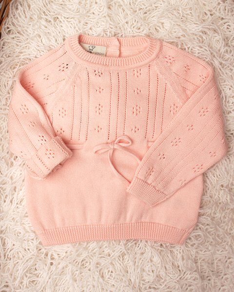 Girocollo manica lunga amaranto in puro cotone bio neonata