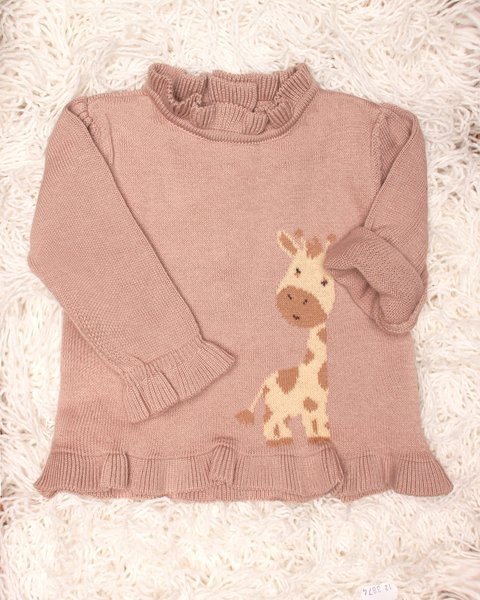 Maglia neonata in puro cotone bio - sweet savana