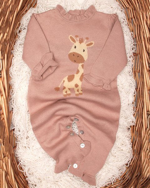 Tutina neonata in puro cotone bio - sweet savana