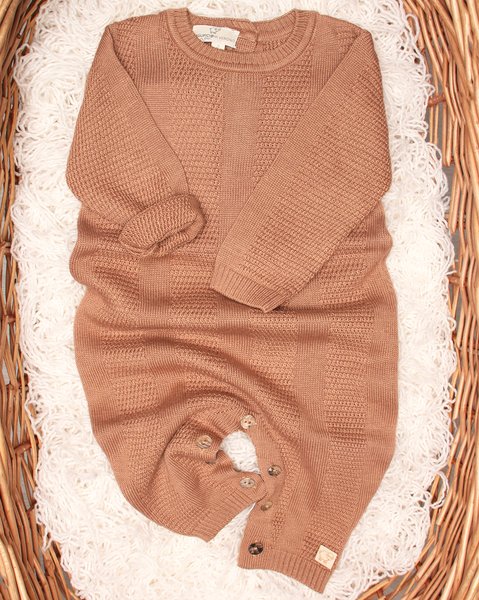 Tutina in maglia di bamboo e cotone naturali - aura