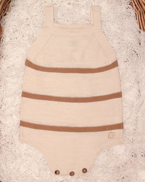 Pagliaccetto neonati in lino e cotone - linum