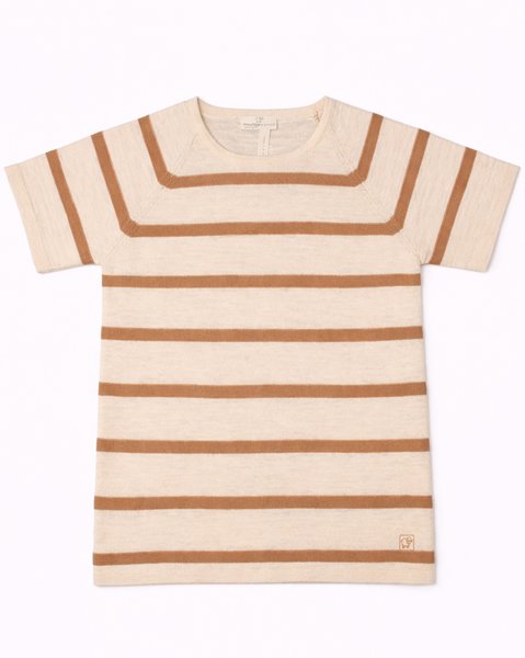 Maglia manica corta in lino e cotone bimbi - linum