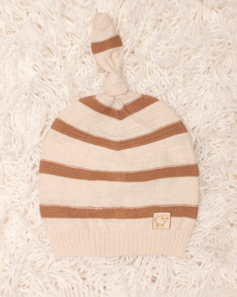 Berretto neonati in maglia in lino e cotone - linum